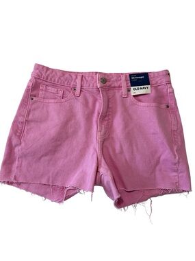 Old Navy OG Straight High Rise Pink Women’s Shorts 3 Inch Inseam Size 10 New
